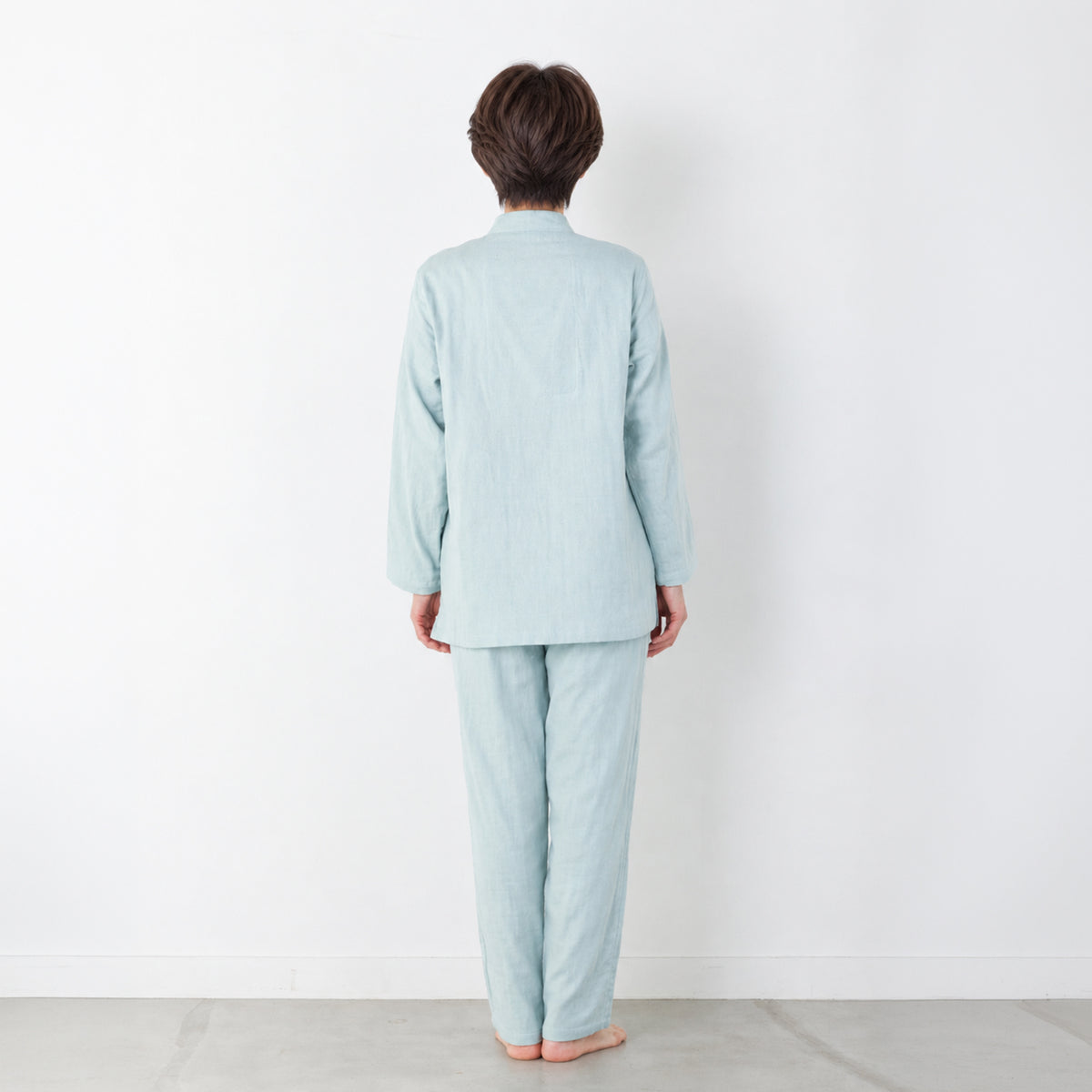 呼吸するパジャマ®(マオカラー)天然素材 綿100% 3重ガーゼ 日本製 レディース