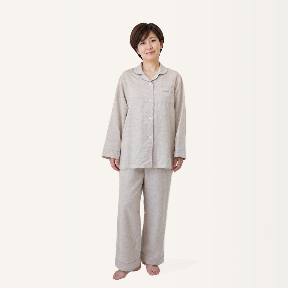 【6月15日発売】冷えすぎず、こもりすぎない。夏の夜に寄り添う、綿麻の長袖パジャマ