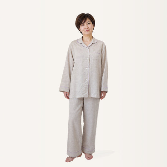 【6月15日発売】冷えすぎず、こもりすぎない。夏の夜に寄り添う、綿麻の長袖パジャマ