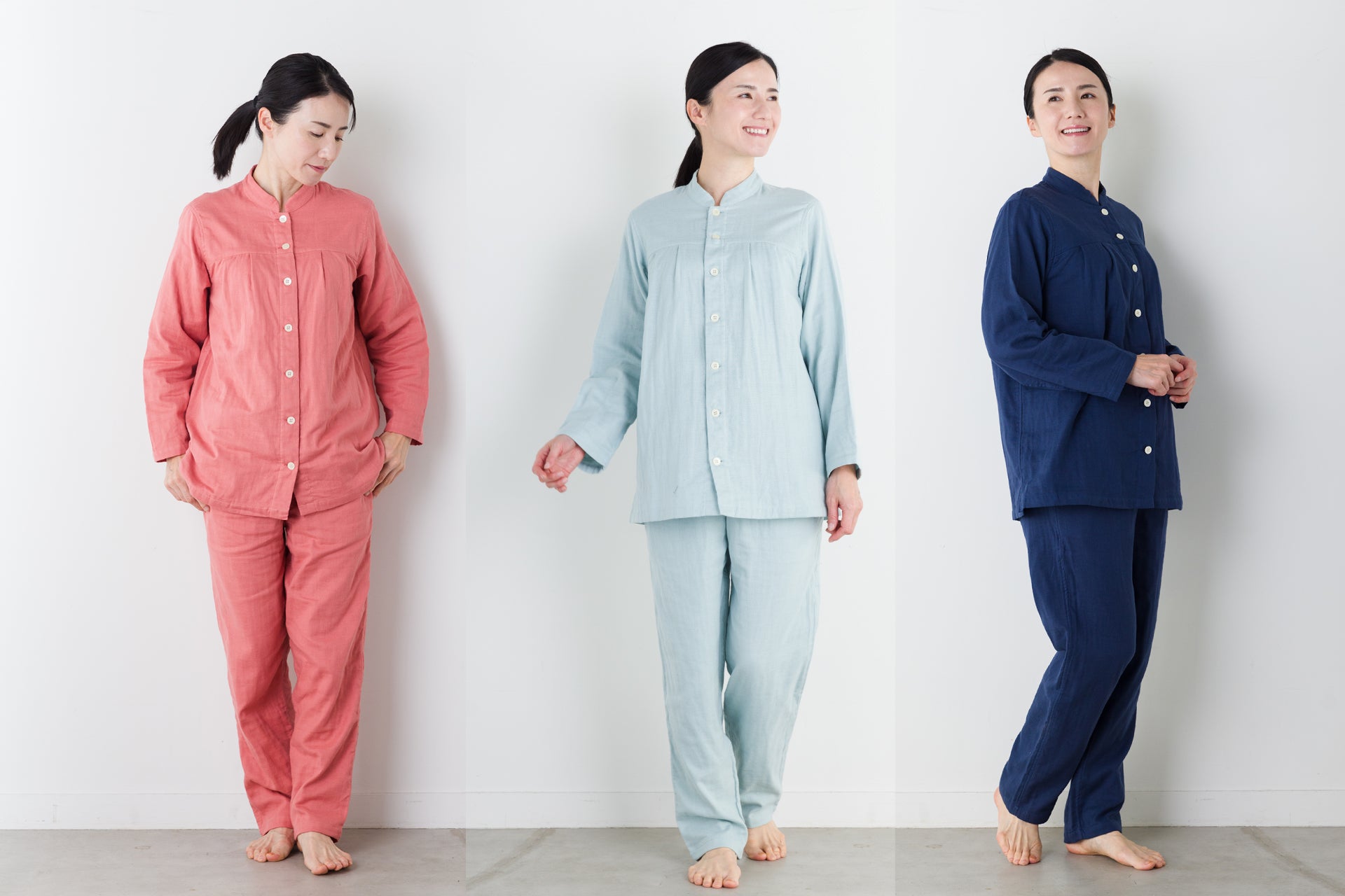 天然素材であたためて巡らせる。呼吸するパジャマ®｜睡眠てらす公式
