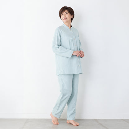 呼吸するパジャマ®（マオカラー）天然素材 綿100％ 3重ガーゼ 日本製 レディース