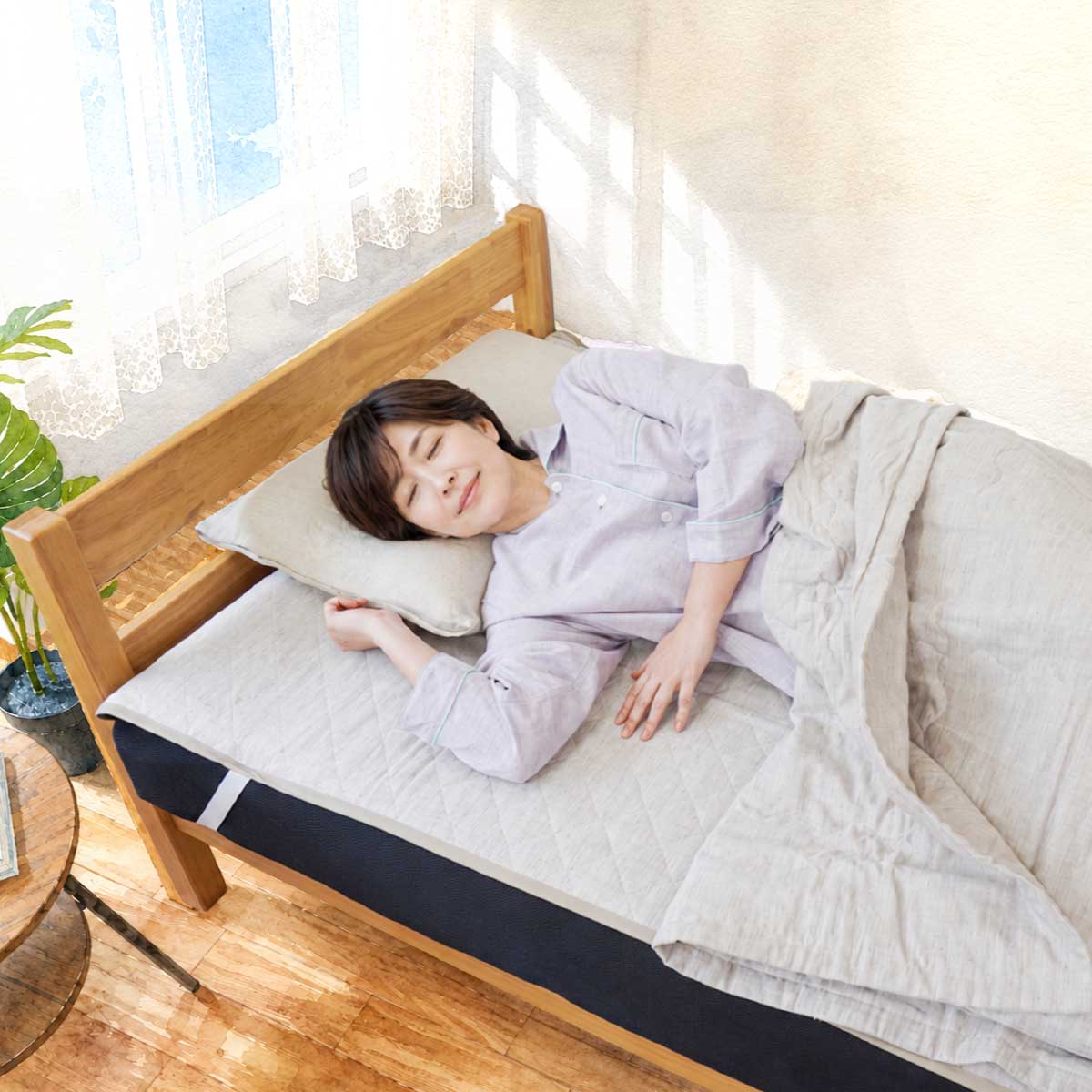 天然繊維のパジャマと寝具で、心地よい眠りを。呼吸するパジャマ